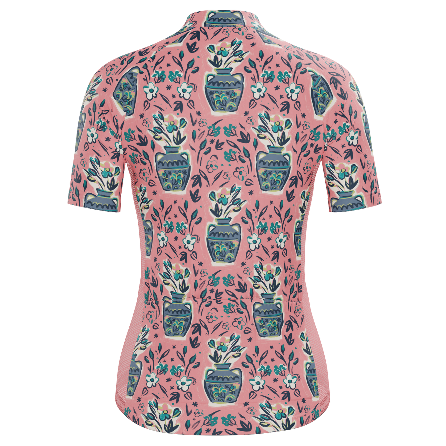 Women's Vases & Flowers Short Sleeve Cycling Jersey