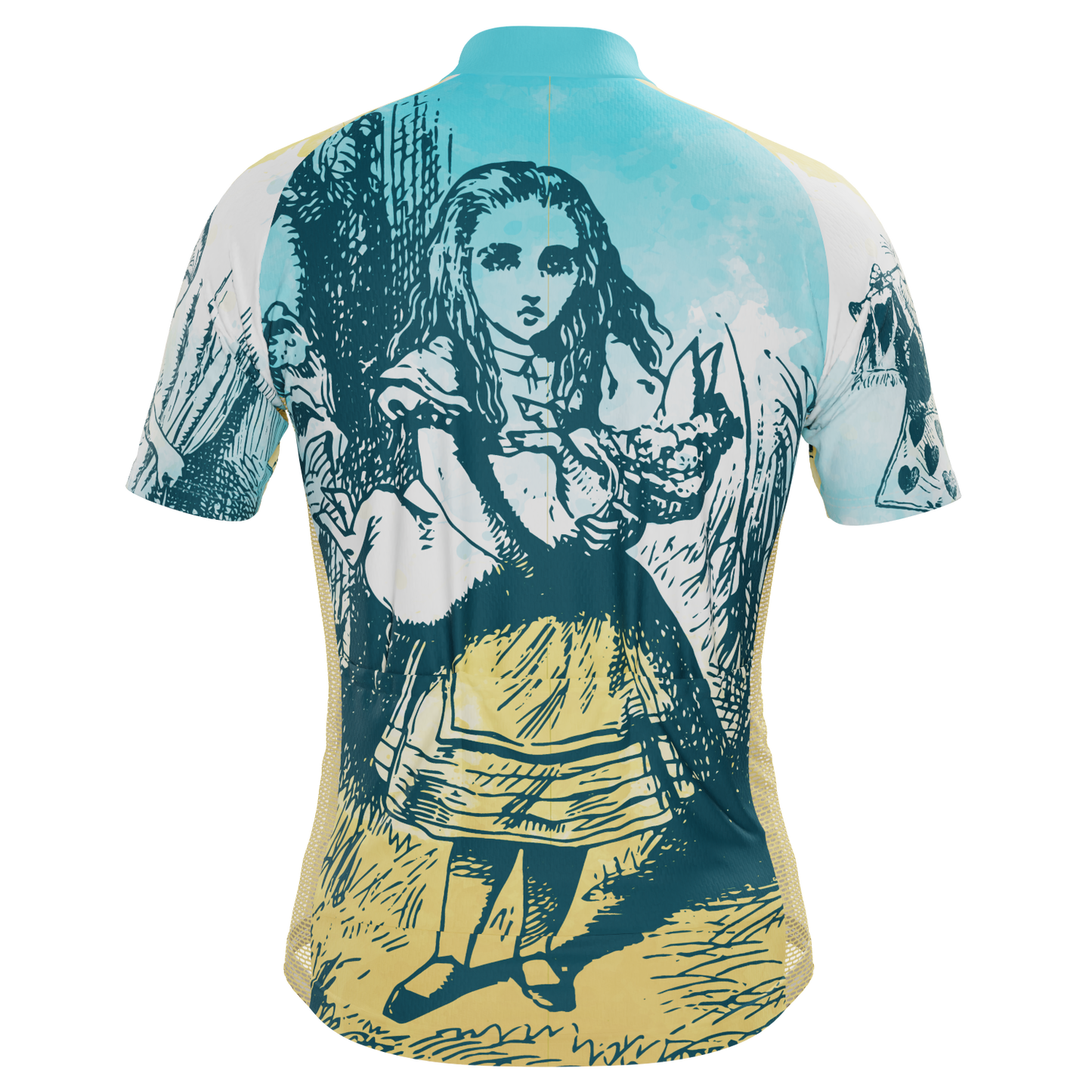Men's Alice In Wonderland Short Sleeve Cycling Jersey