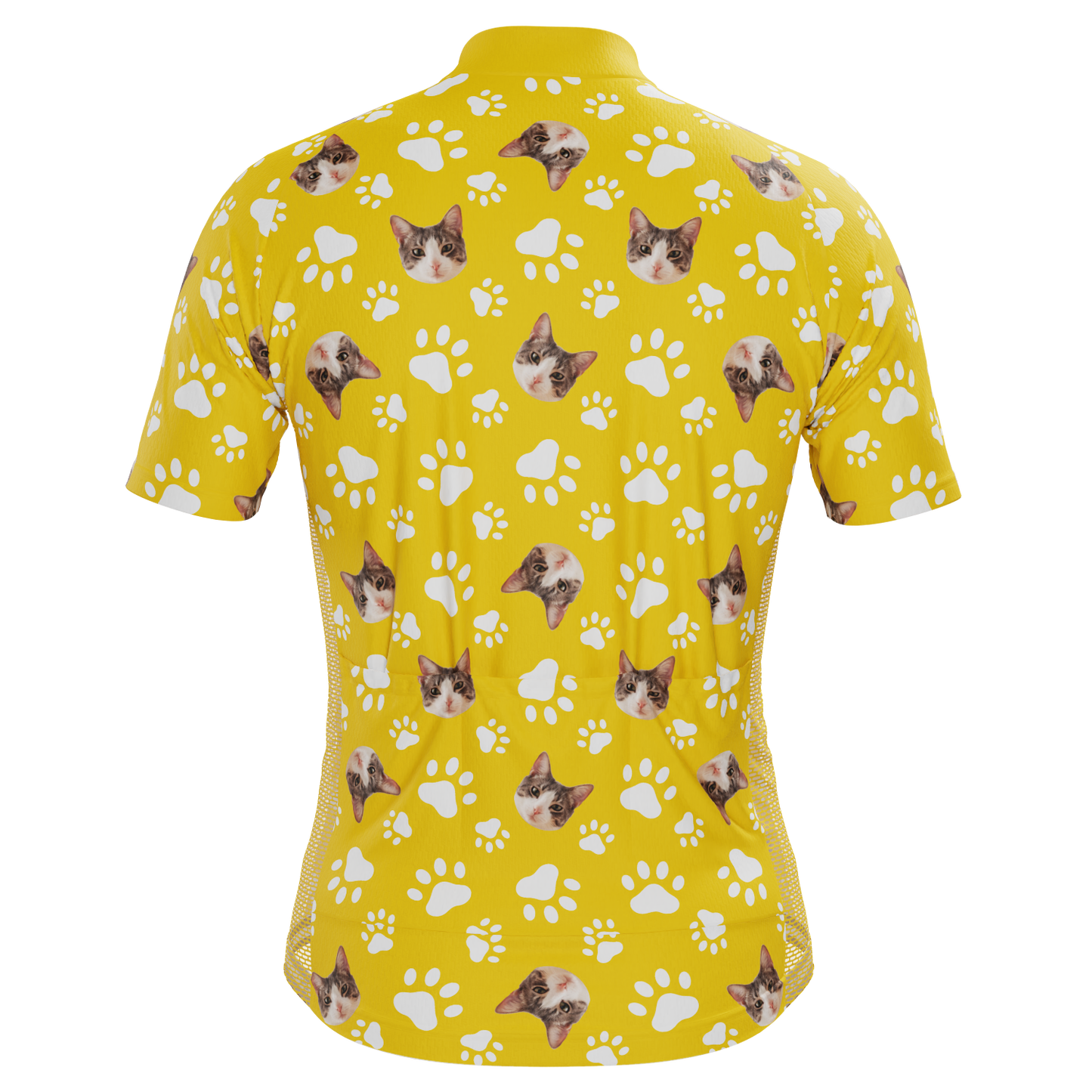 Men's Custom Pet Paws Design Personalized Short-Sleeve Cycling Jersey