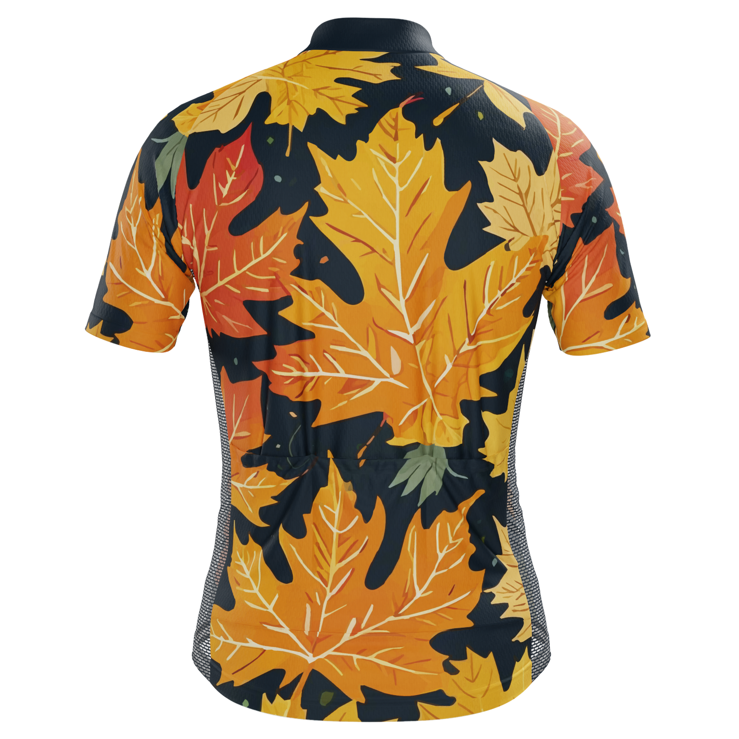 Men's Leaves in the Fall Short Sleeve Cycling Jersey