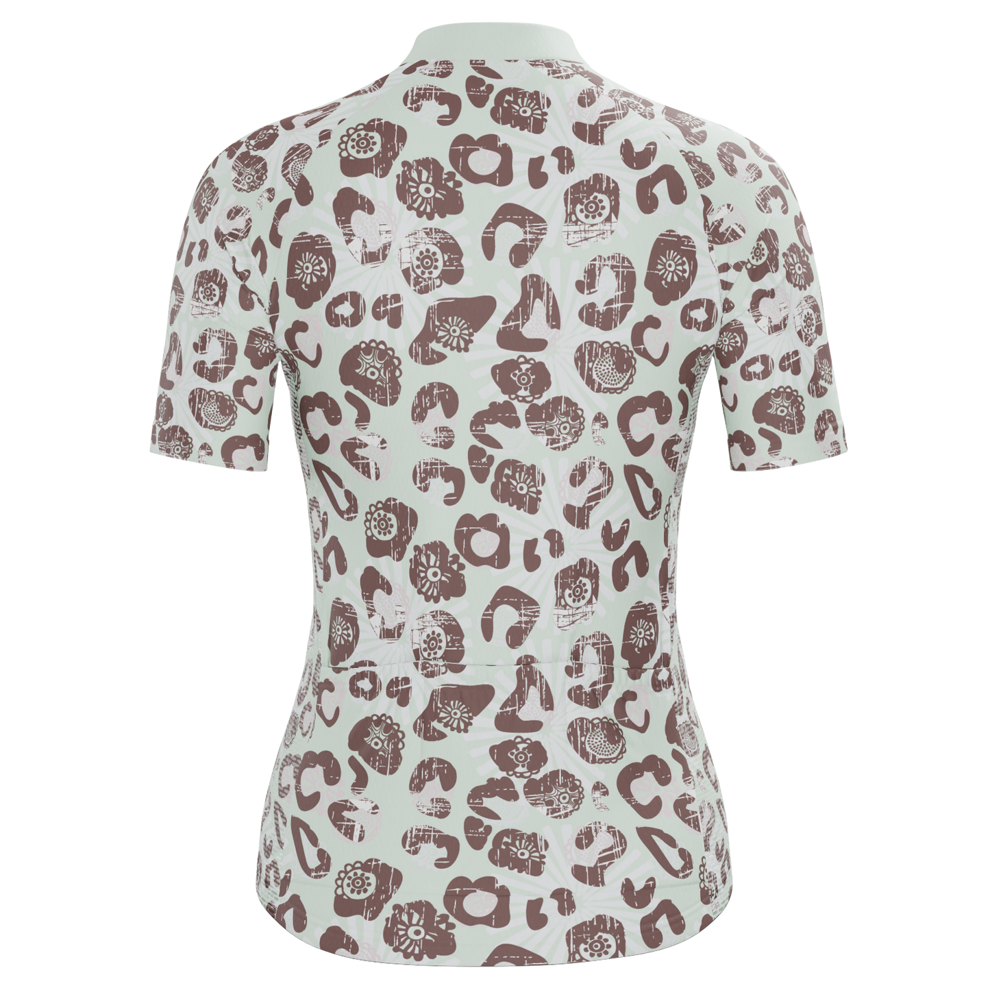 Women's Leopard Skin Short Sleeve Cycling Jersey