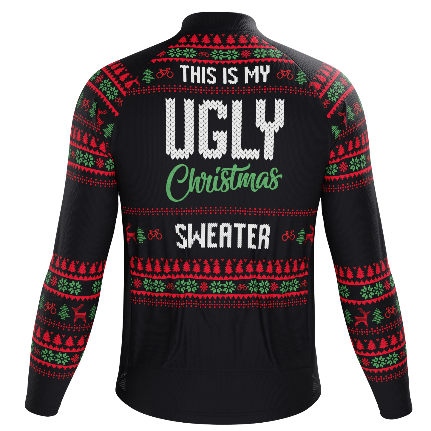 Men's This is my Ugly Christmas Sweater Long Sleeve Cycling Jersey