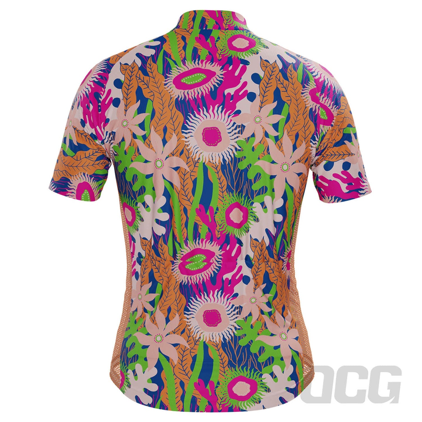 Men's Aquatic Plantlife Short Sleeve Cycling Jersey