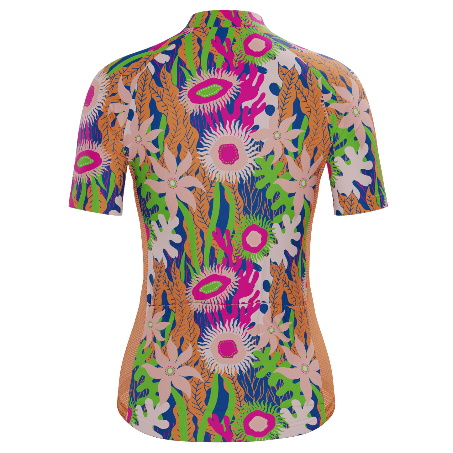 Women's Aquatic Plantlife Short Sleeve Cycling Jersey