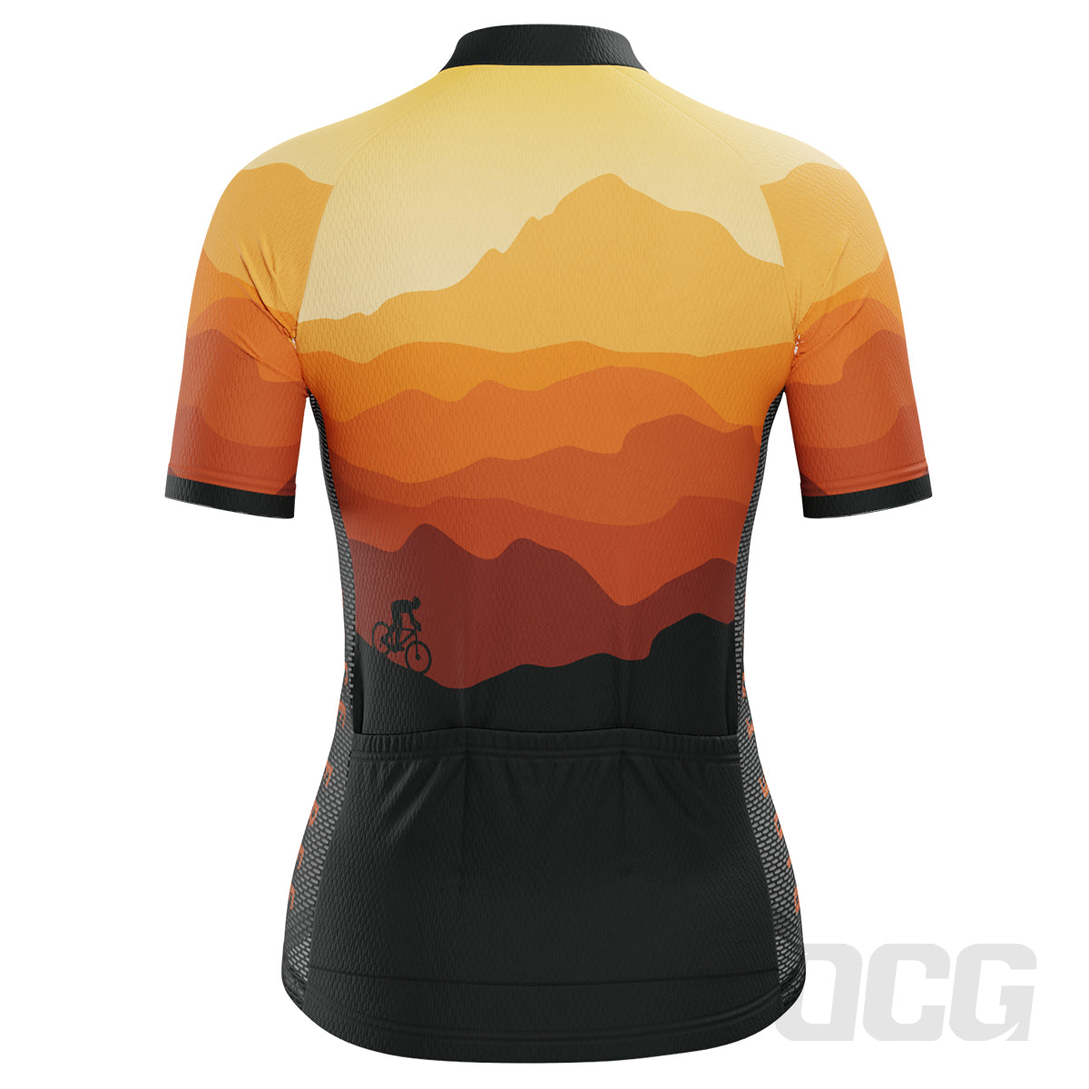 Women's Ride Free Sunset Short Sleeve Cycling Jersey