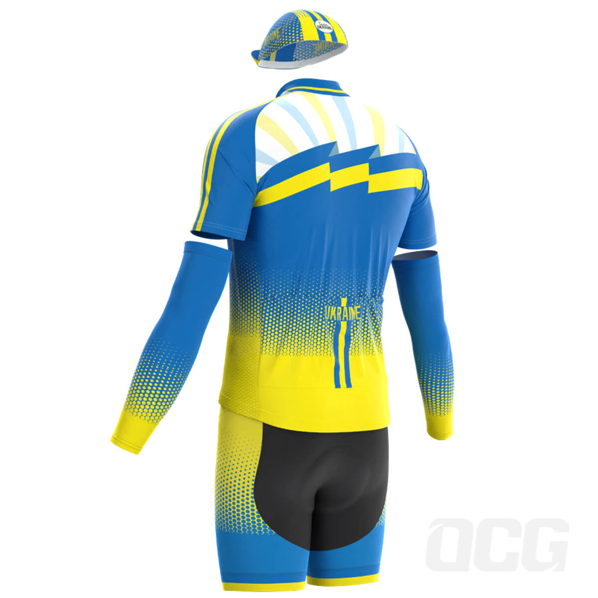 Men's World Countries Team Ukraine Icon 4 Piece Cycling Kit