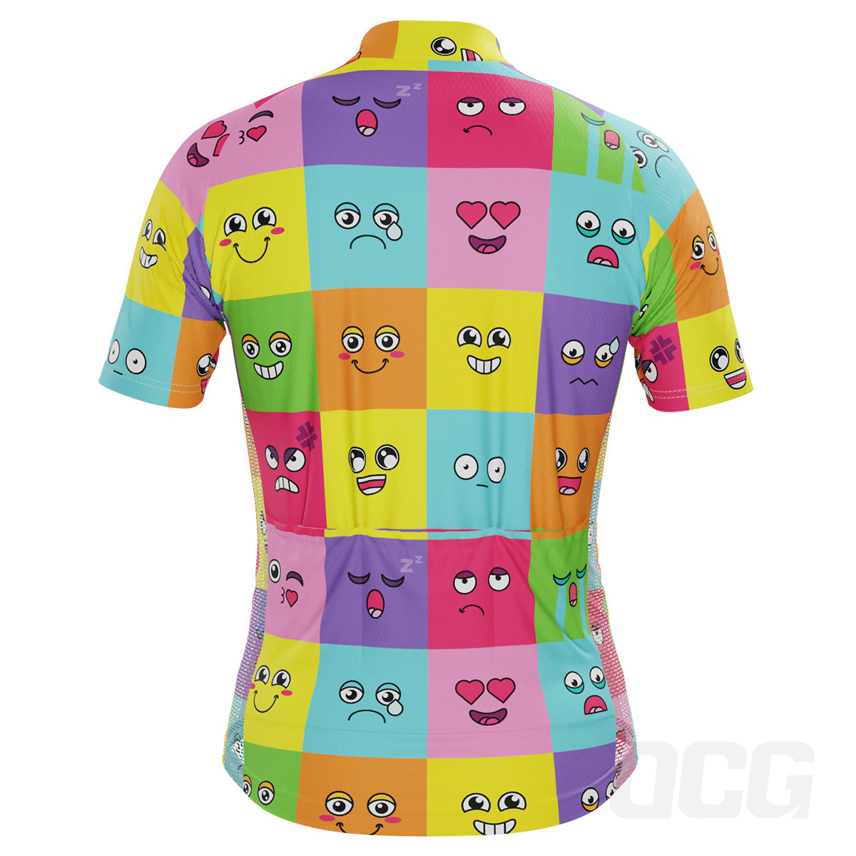 Men's Emoji Fever Short Sleeve Cycling Jersey