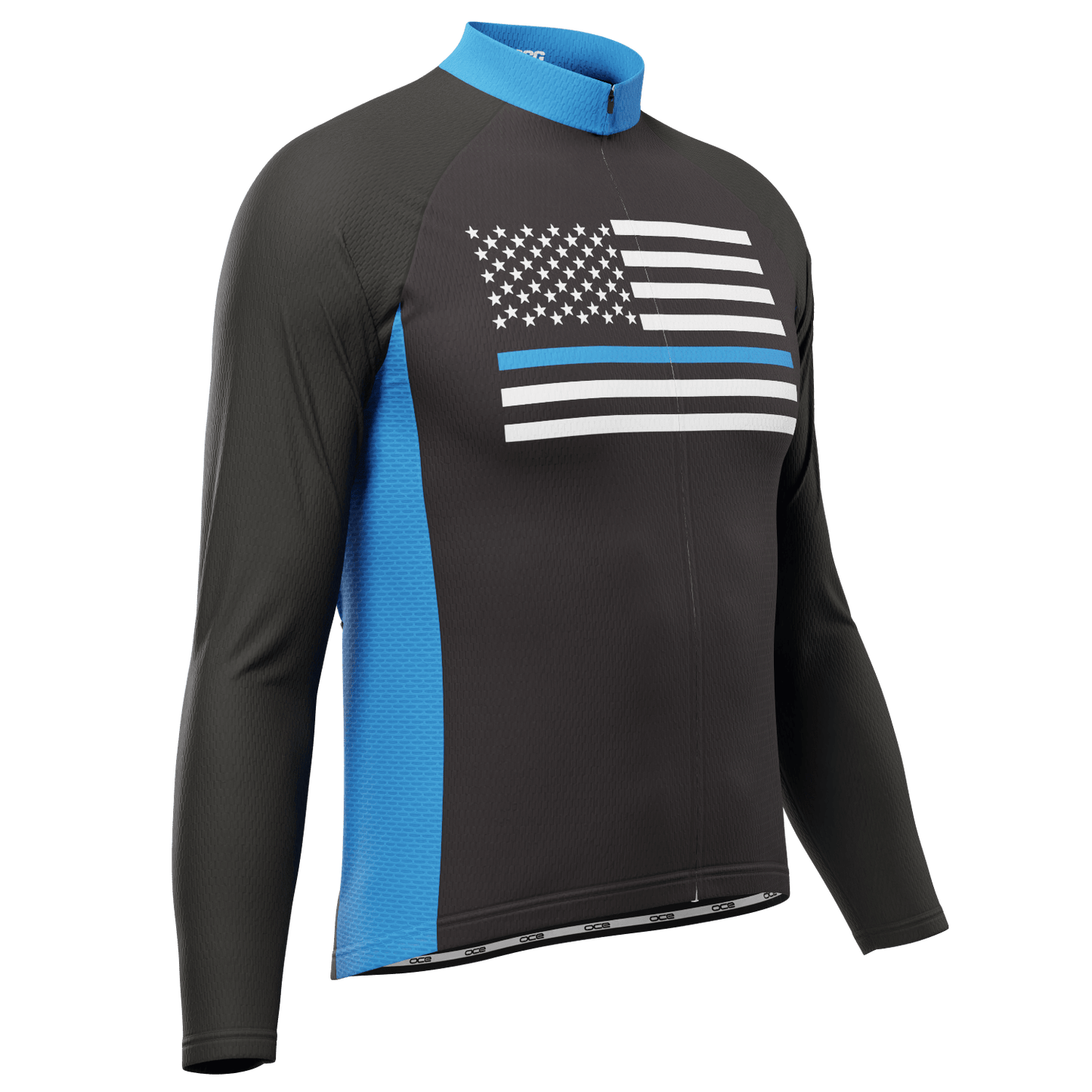Men's American National Flag Long Sleeve Cycling Jersey