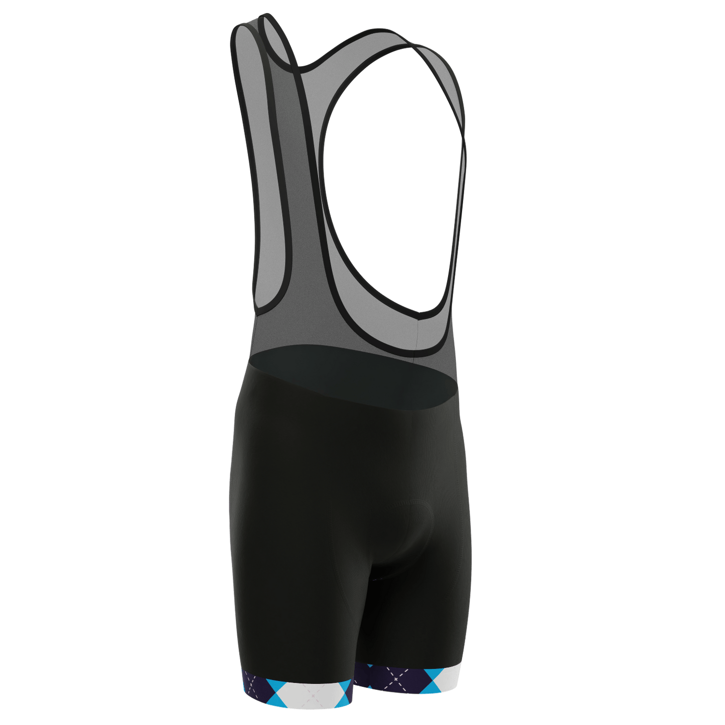 Men's Patchwork Gel Padded Cycling Bib