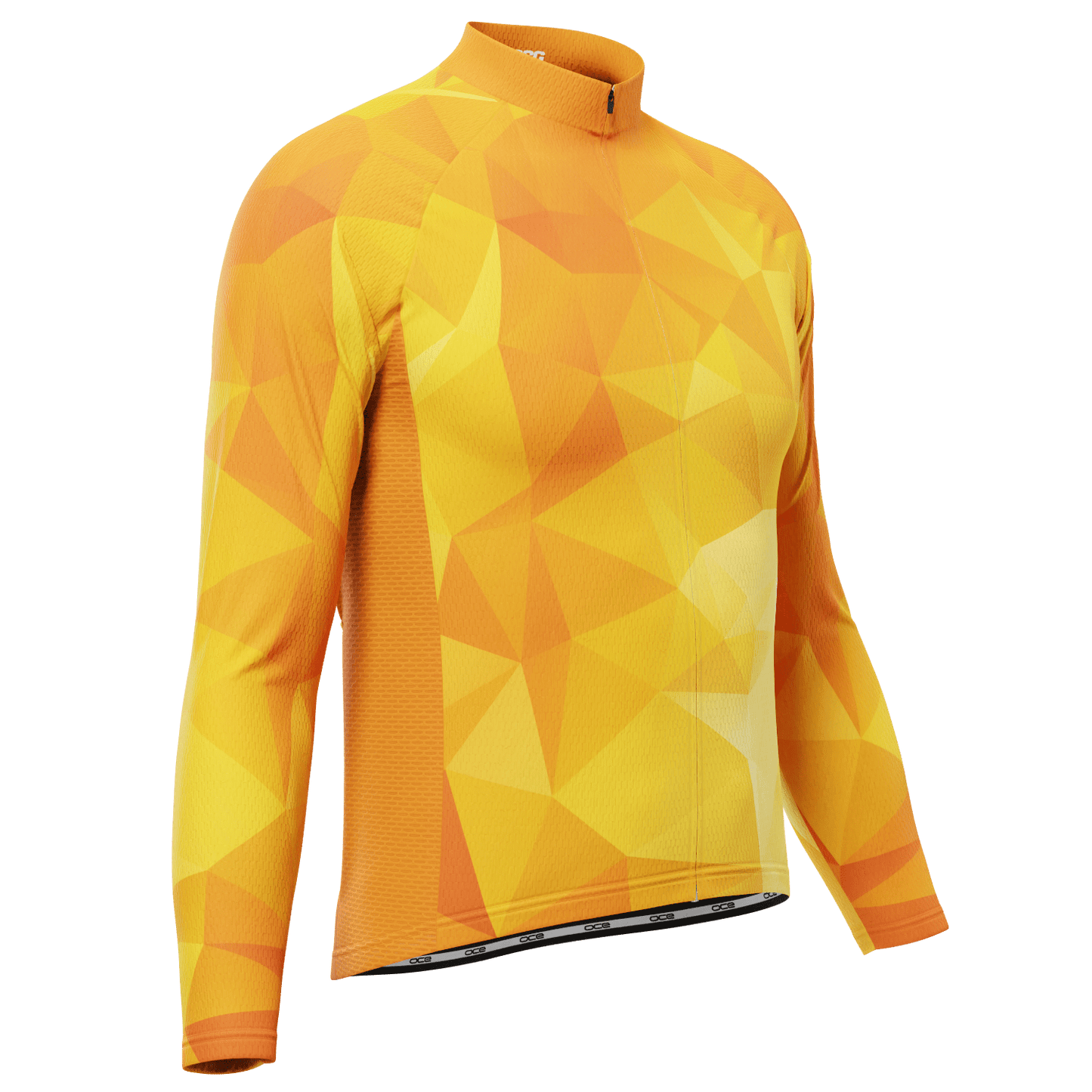 Men's High Viz Polygon Long Sleeve Cycling Jersey
