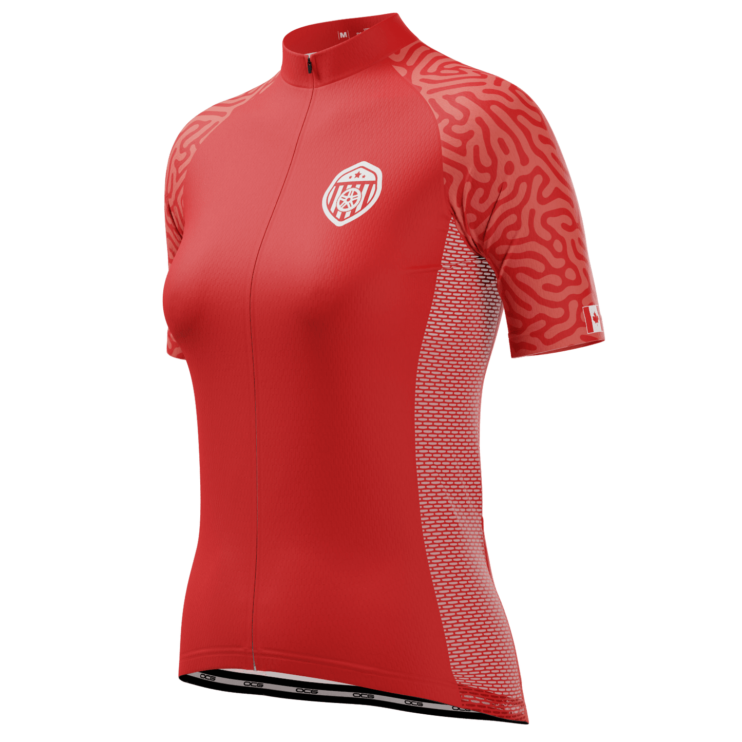 Women's Canada Soccer Short Sleeve Cycling Jersey