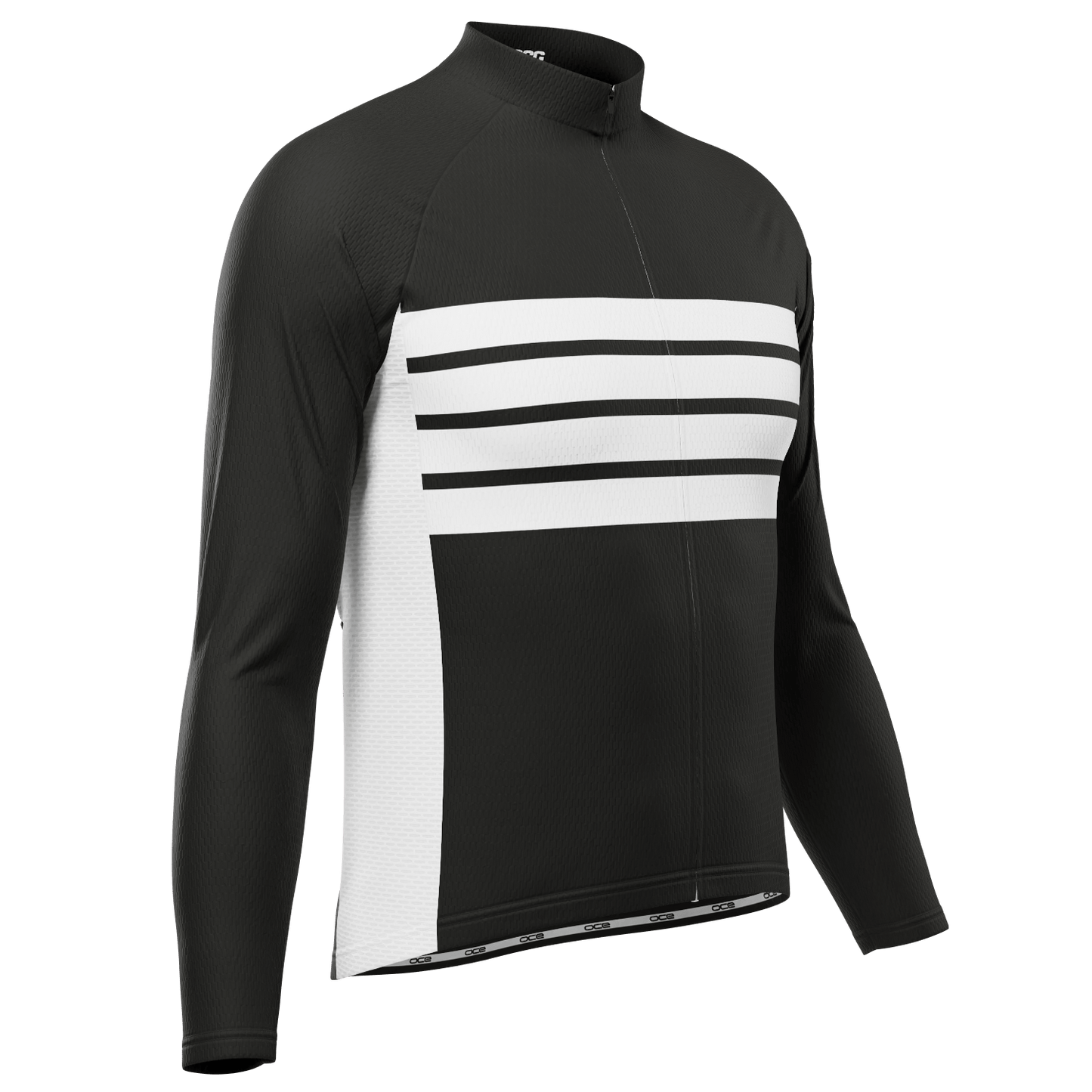 Men's Retro Four Stripe Long Sleeve Cycling Jersey