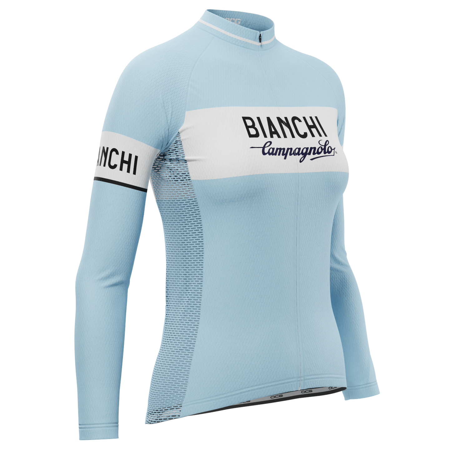 Women's Retro Bianchi Long Sleeve Cycling Jersey