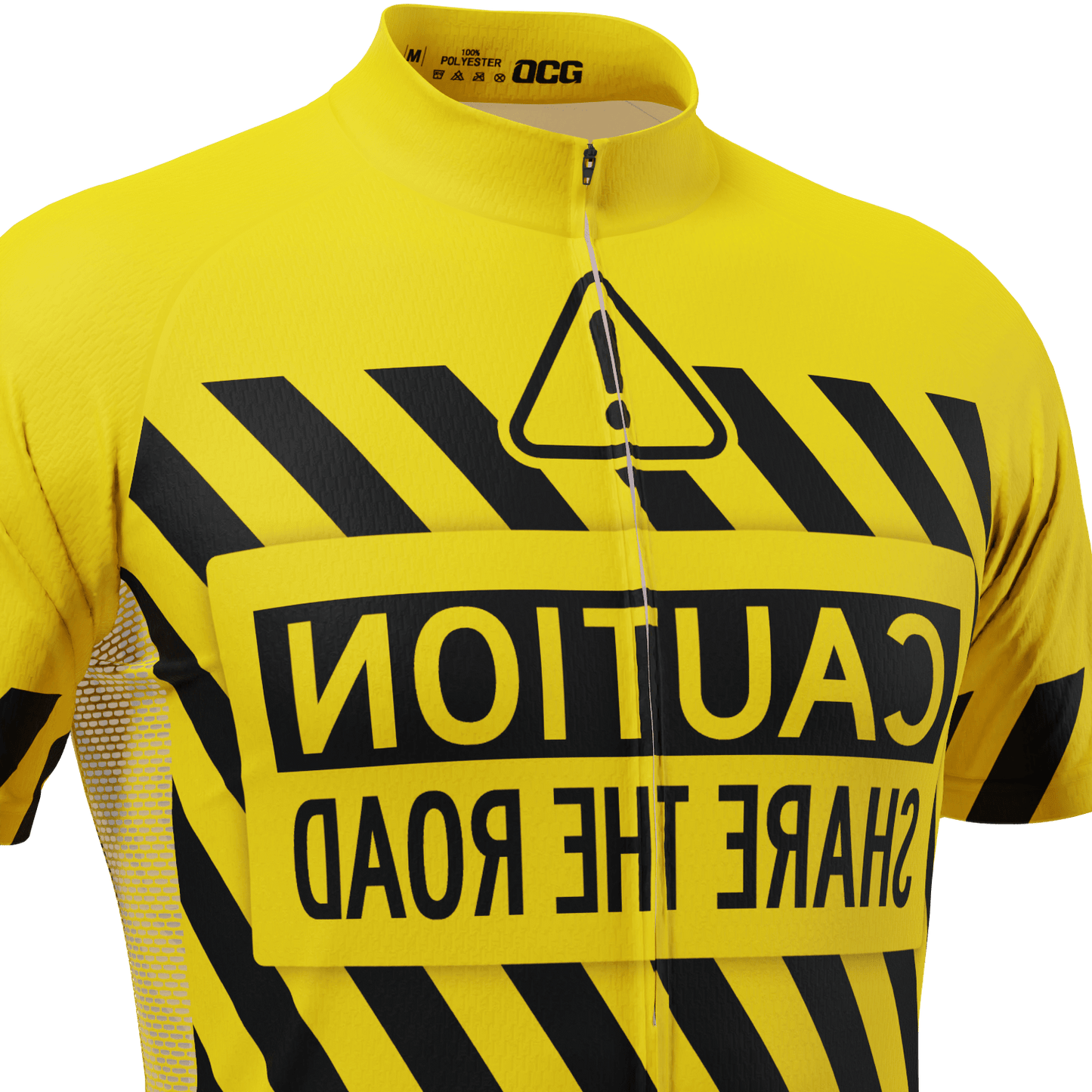 Men's Caution Share The Road Short Sleeve Cycling Jersey