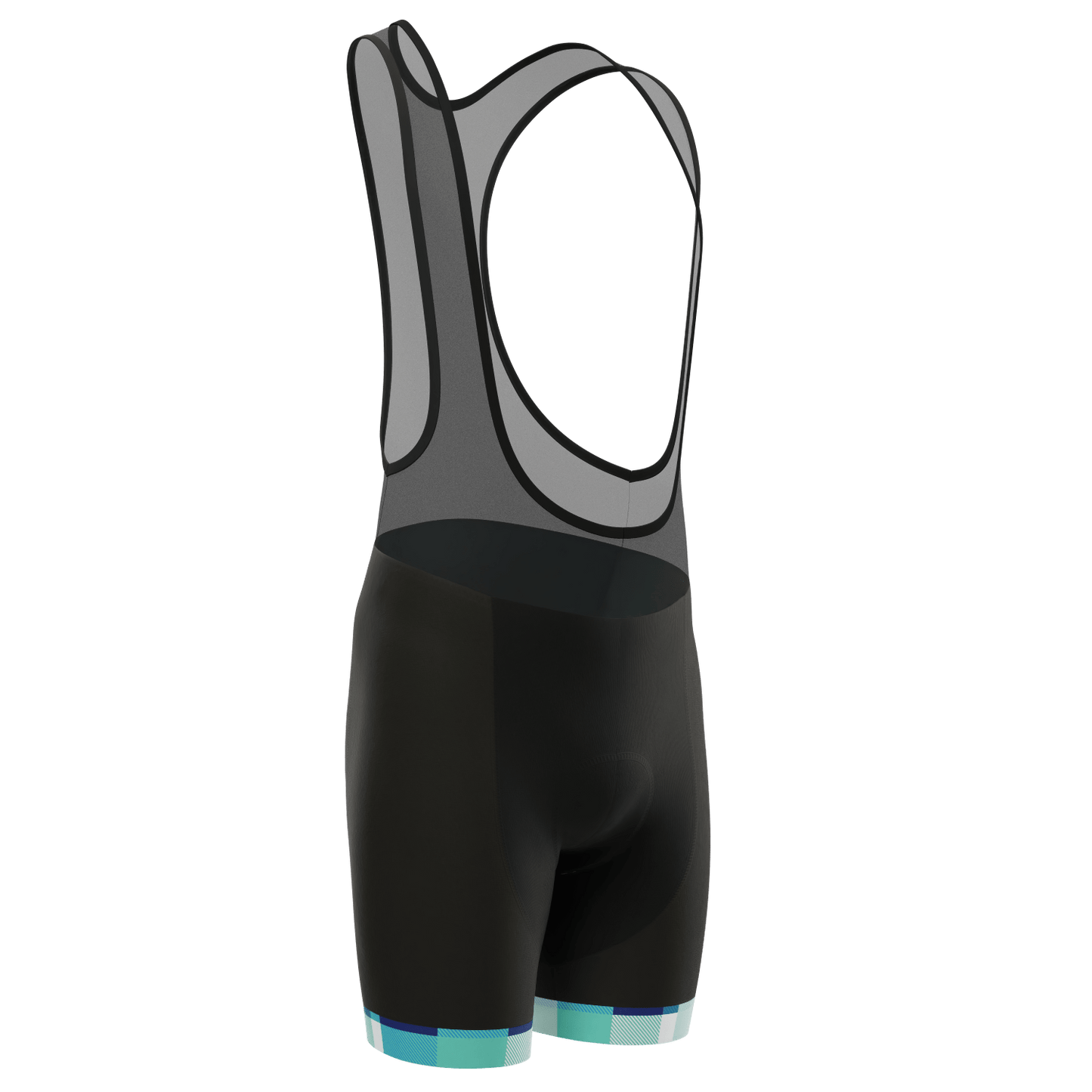 Men's Classic Tartan Gel Padded Cycling Bib