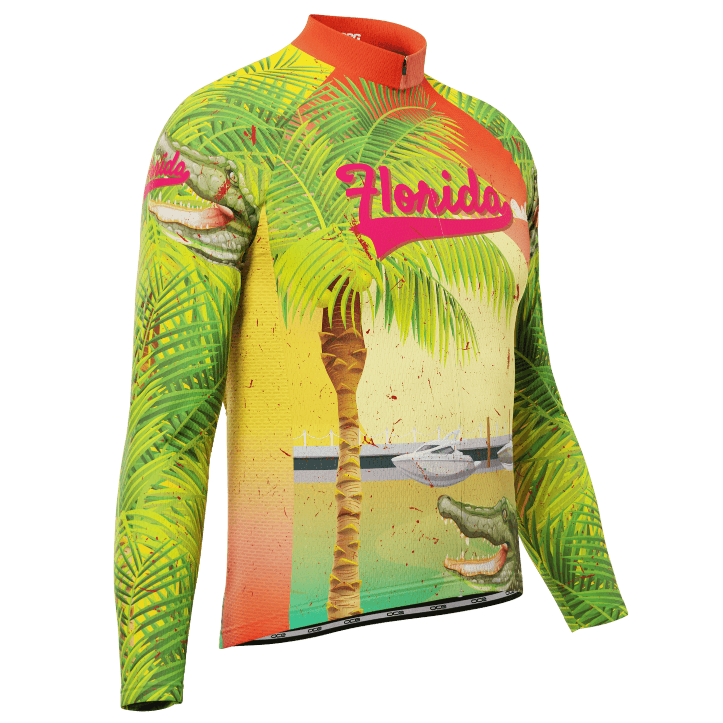 Men's Around The World - Florida Long Sleeve Cycling Jersey