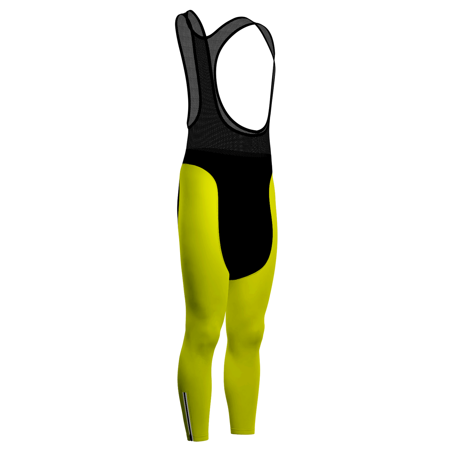 Men's Basic Colors Neon Gel Padded Cycling Bib-Tights