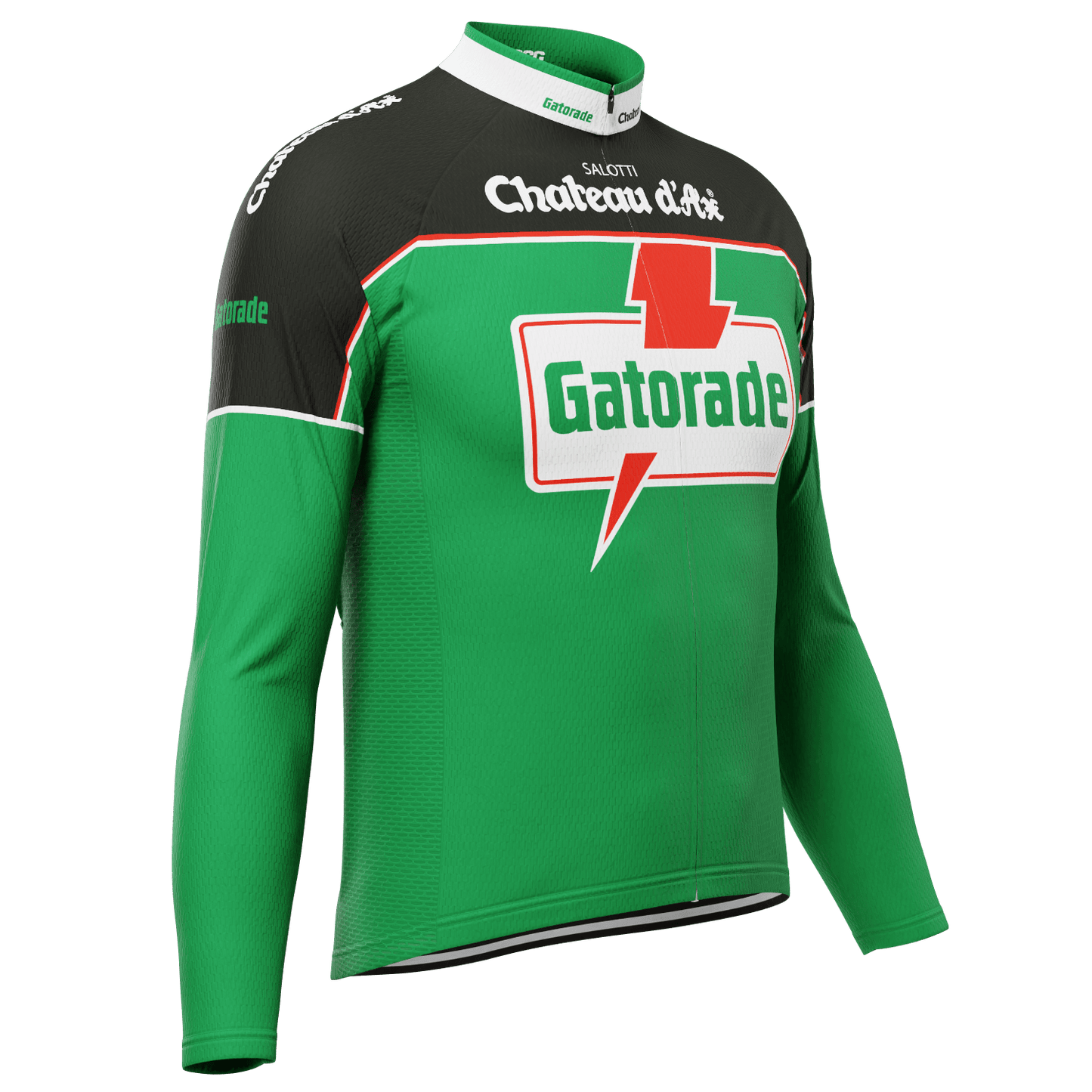 Men's Bolt Team Retro Long Sleeve Cycling Jersey