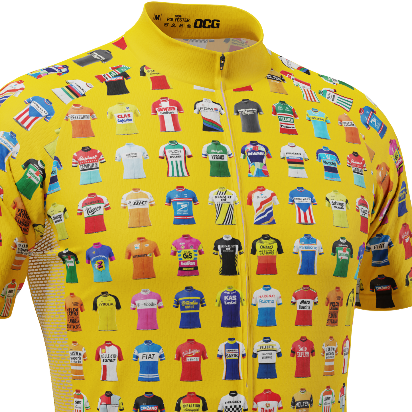 Men's Vintage Cycling Teams Short Sleeve Cycling Jersey