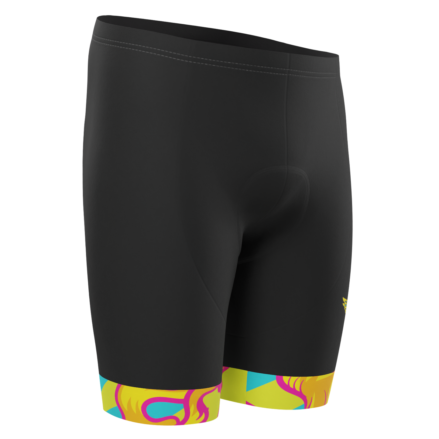 Men's Pedal Pushers Custom Team Design Gel Padded Cycling Shorts