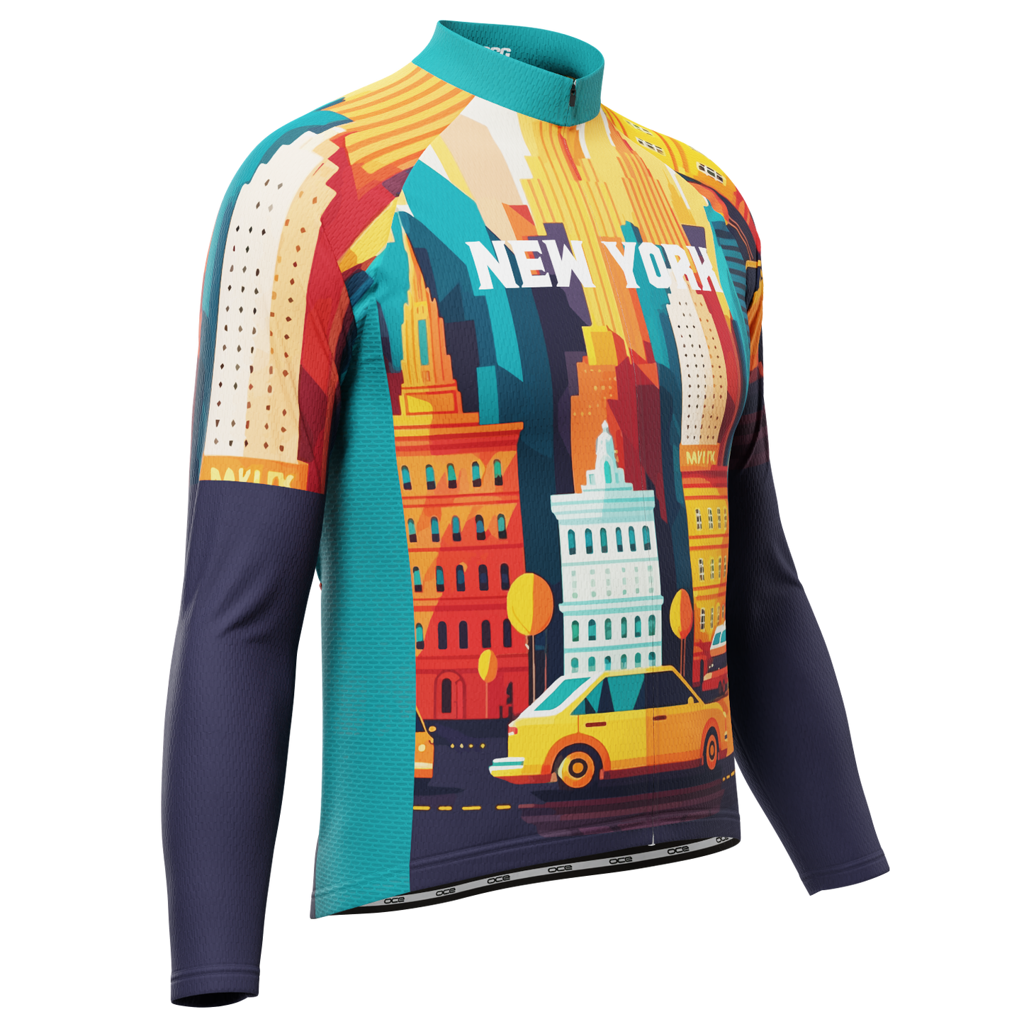 Men's Around The World - New York Long Sleeve Cycling Jersey