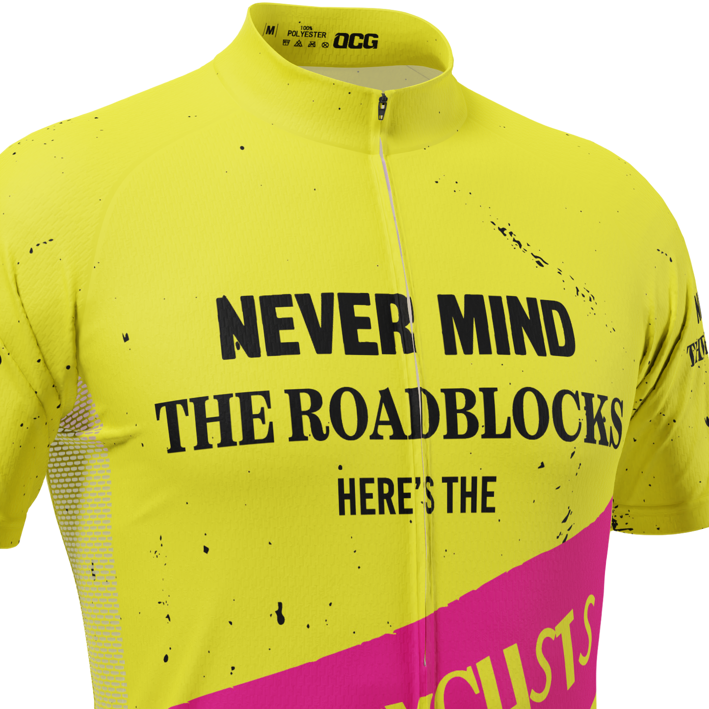 Men's Never Mind The Roadblocks Short Sleeve Cycling Jersey