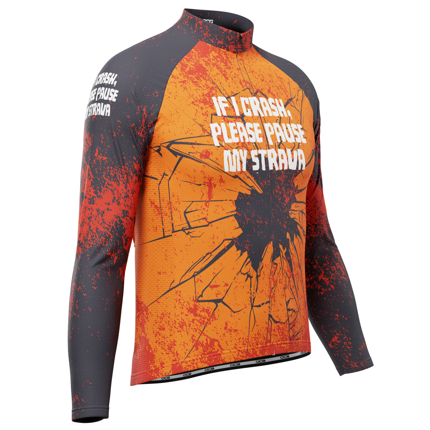 Men's Pause My Strava Long Sleeve Cycling Jersey