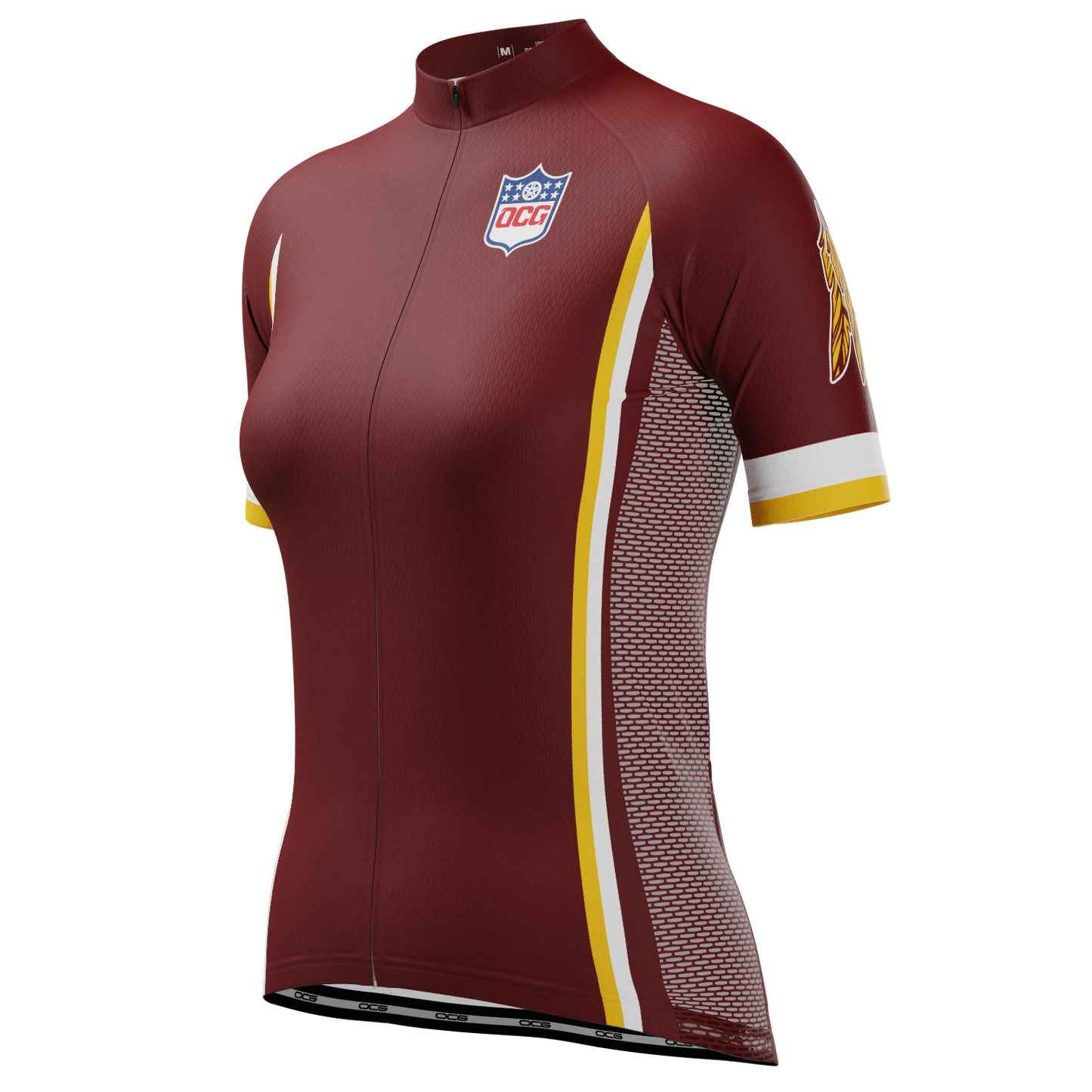Women's Washington Football Short Sleeve Cycling Jersey