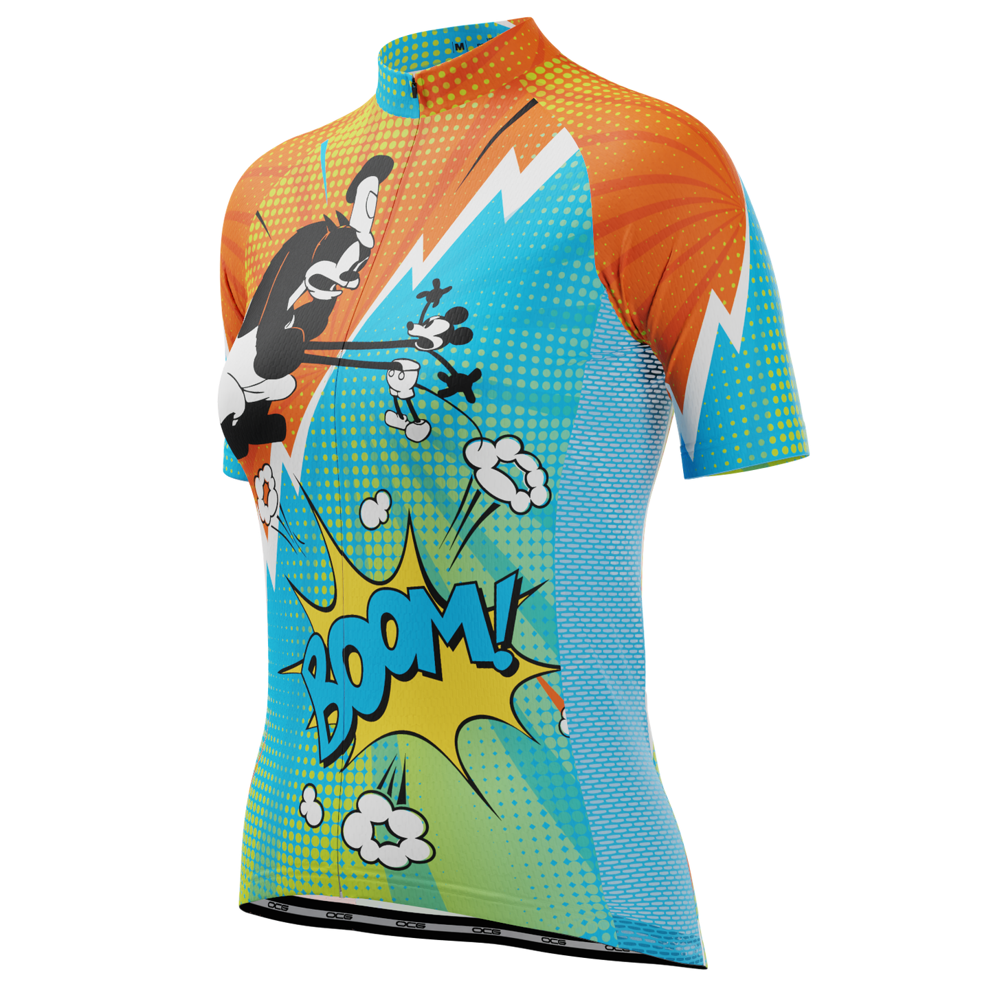 Women's Steamboat Willie Comics Short Sleeve Cycling Jersey