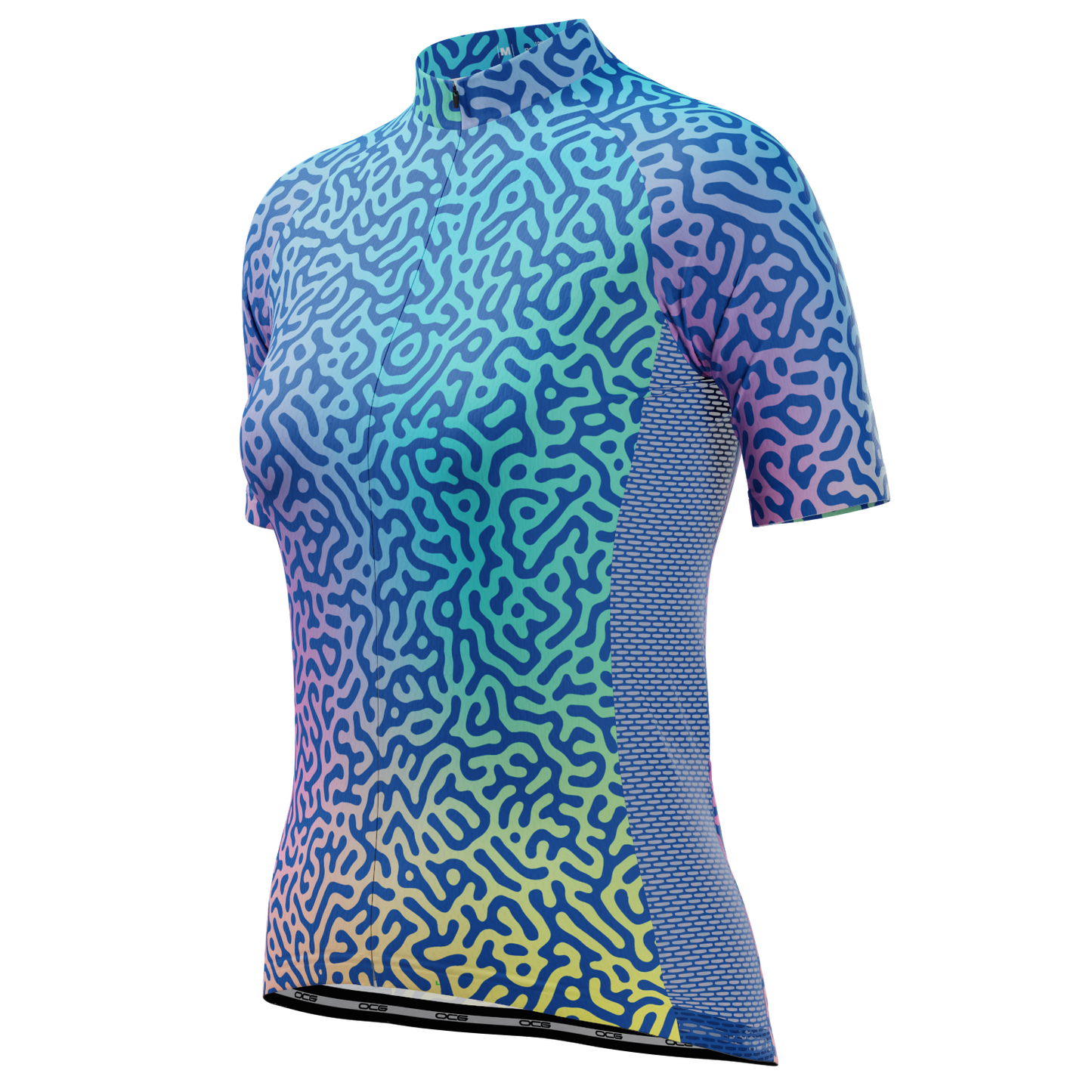 Women's Holographic Organic Lines Short Sleeve Cycling Jersey