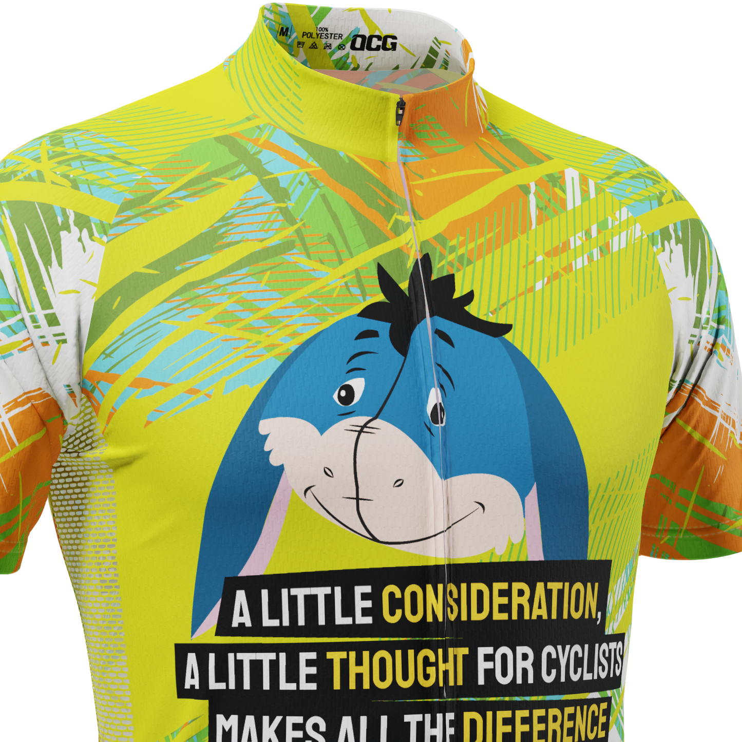Men's Eeyore On The Road Short Sleeve Cycling Jersey