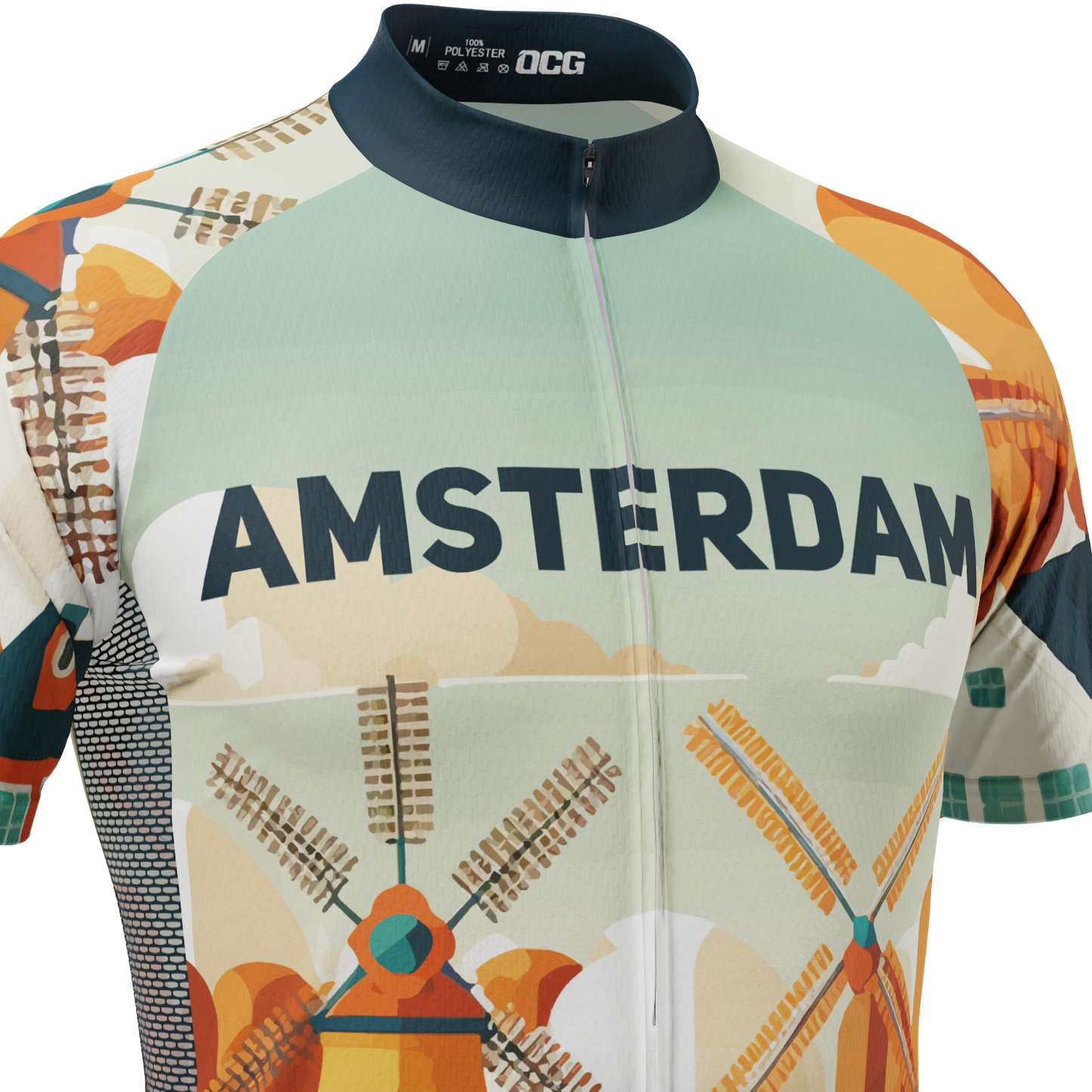 Men's Around The World - Amsterdam Short Sleeve Cycling Jersey