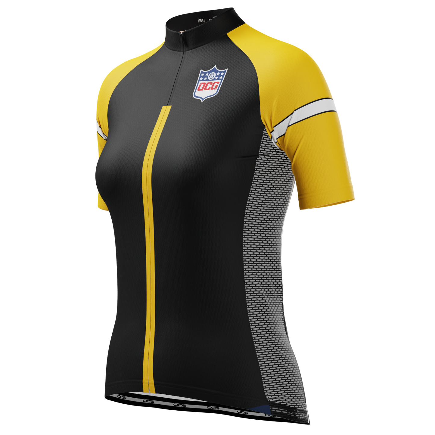 Women's Pittsburg Football Short Sleeve Cycling Jersey