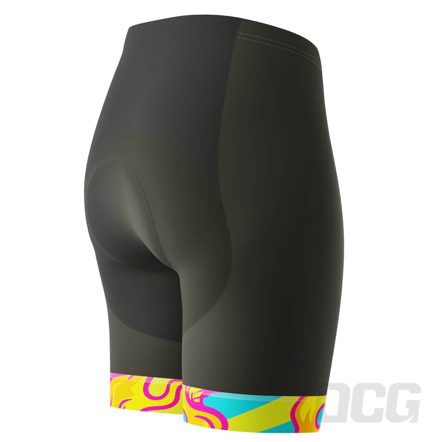 Women's Pedal Pushers Custom Team Design Gel Padded Cycling Shorts
