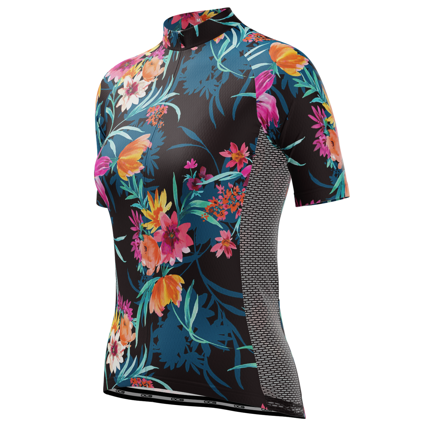 Women's Tropical Bloom Short Sleeve Cycling Jersey