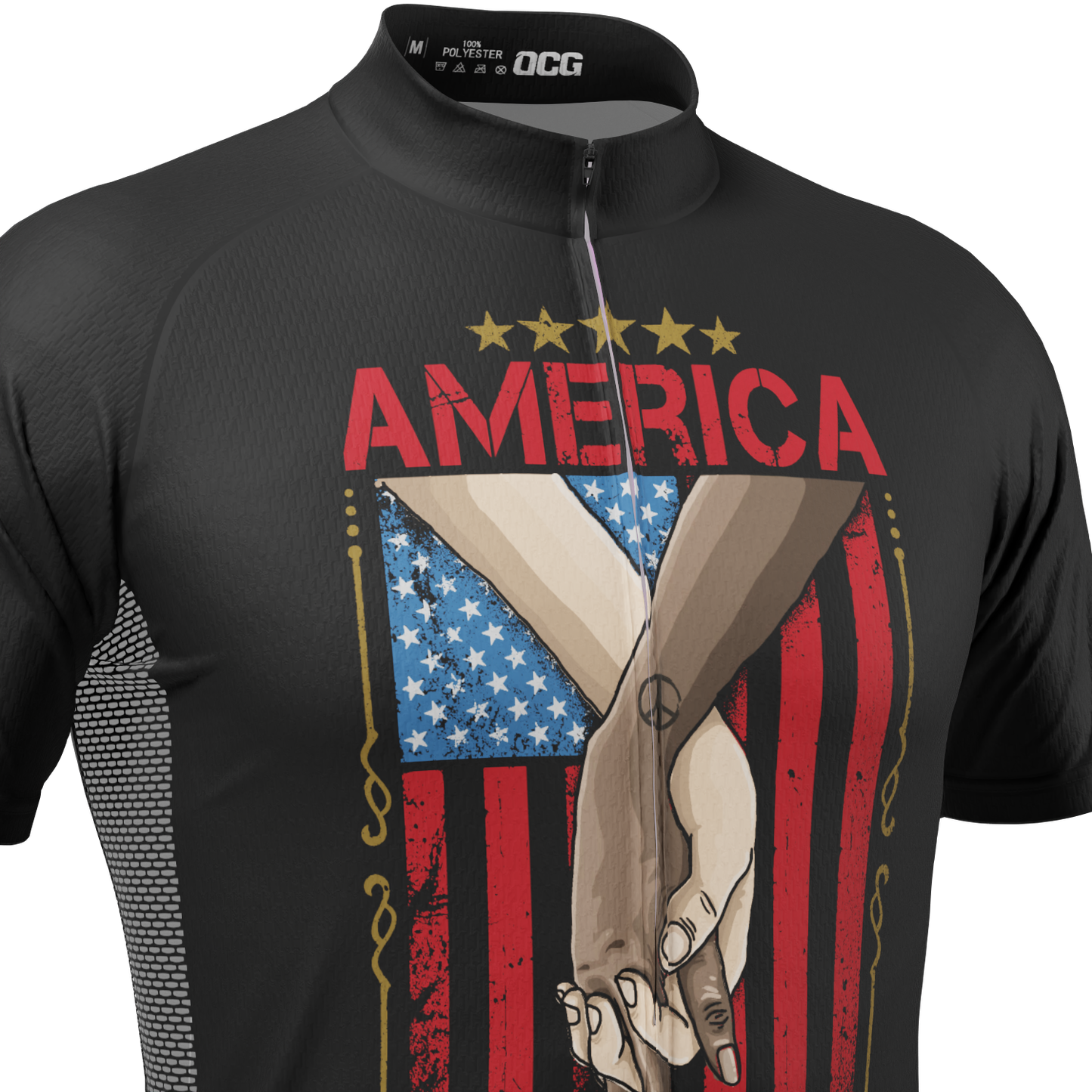 Men's America Says No To Racism Short Sleeve Cycling Jersey
