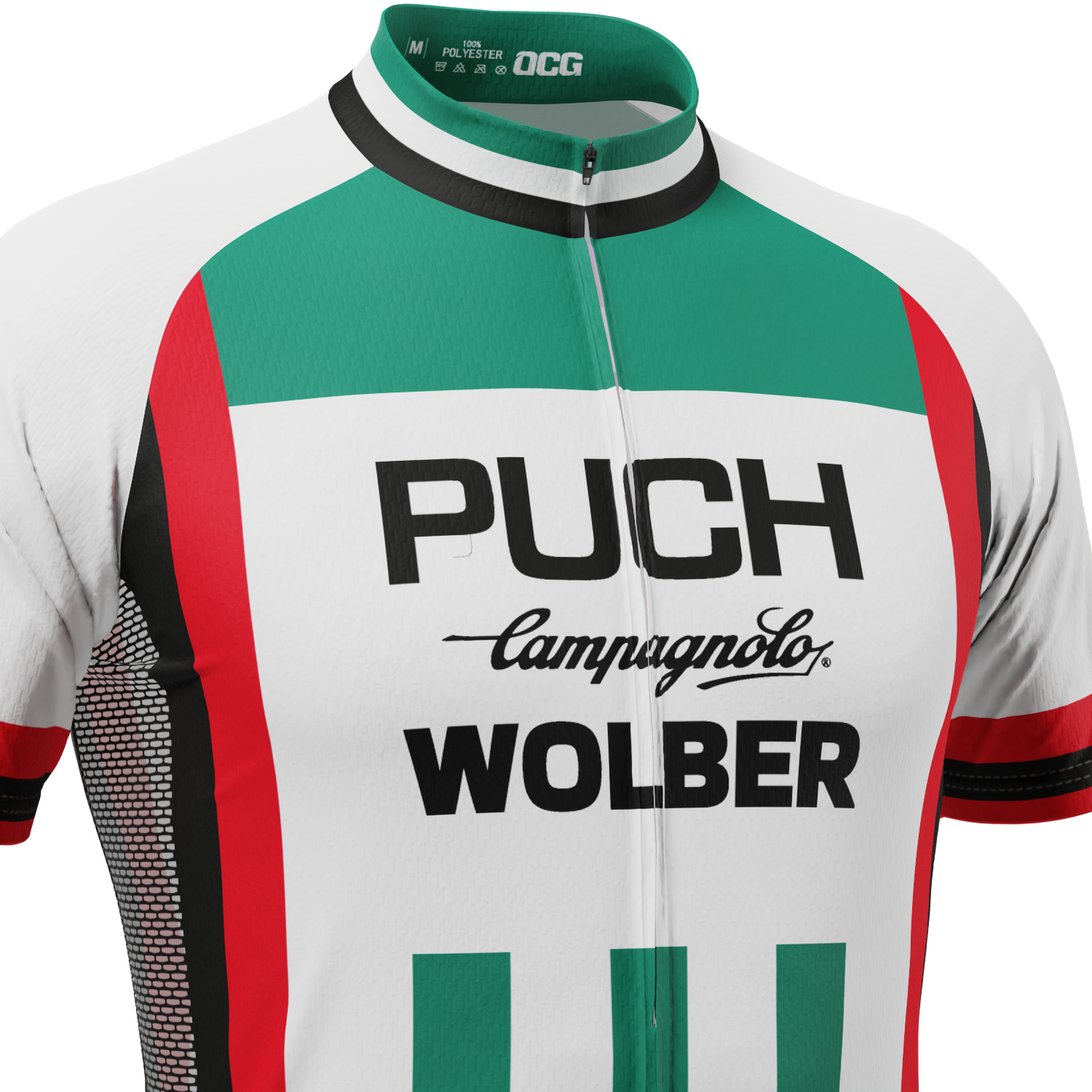 Men's Retro 1981 Puch Campagnolo Wolber Short Sleeve Cycling Jersey