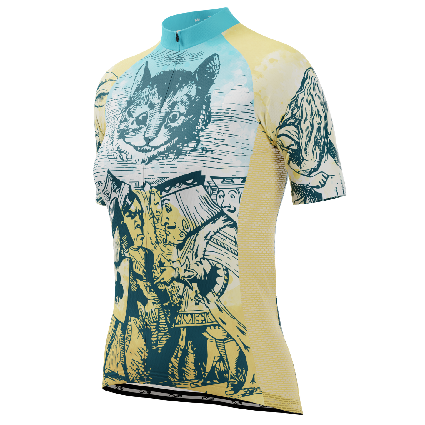 Women's Alice In Wonderland Short Sleeve Cycling Jersey