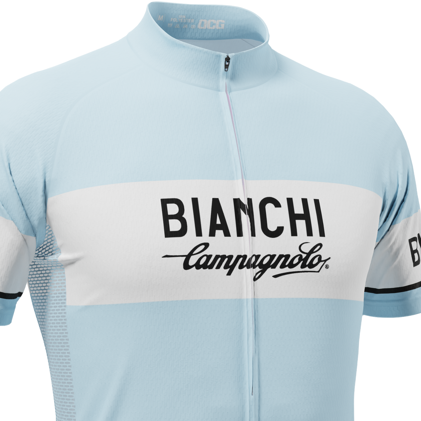 Men's Retro Bianchi Short Sleeve Cycling Jersey