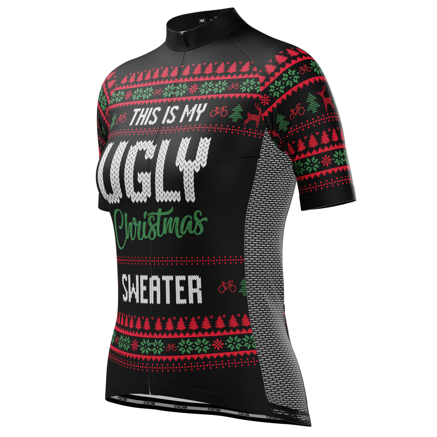 Women's This is my Ugly Christmas Sweater Short Sleeve Cycling Jersey