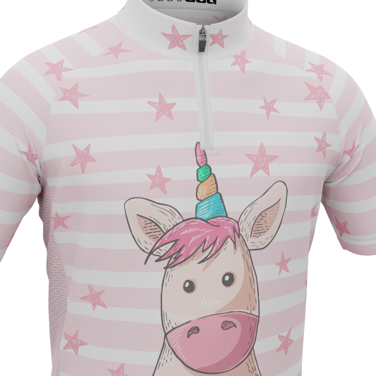 Kid's Pondering Unicorn Short Sleeve Cycling Jersey