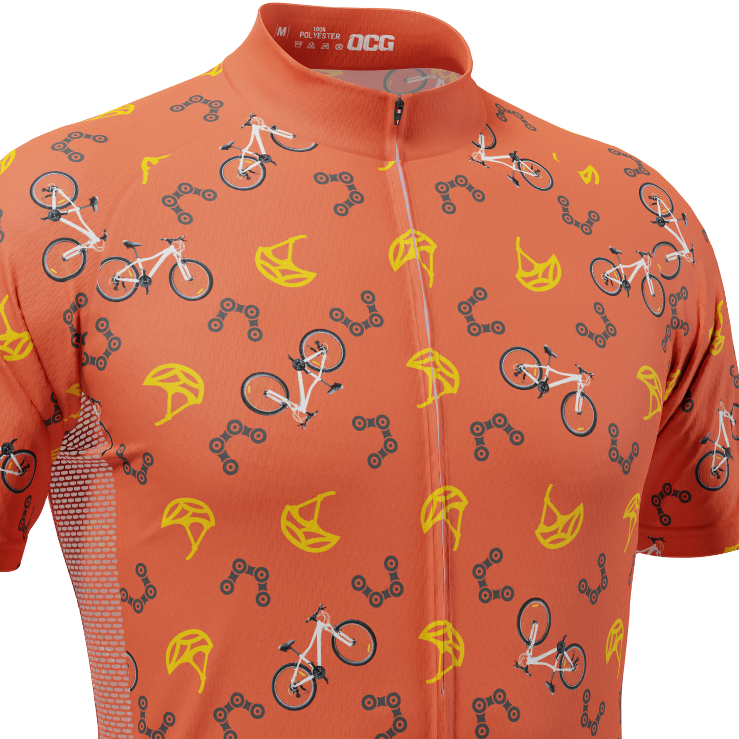 Men's Custom Bike & Helmets Design Personalized Short Sleeve Cycling Jersey