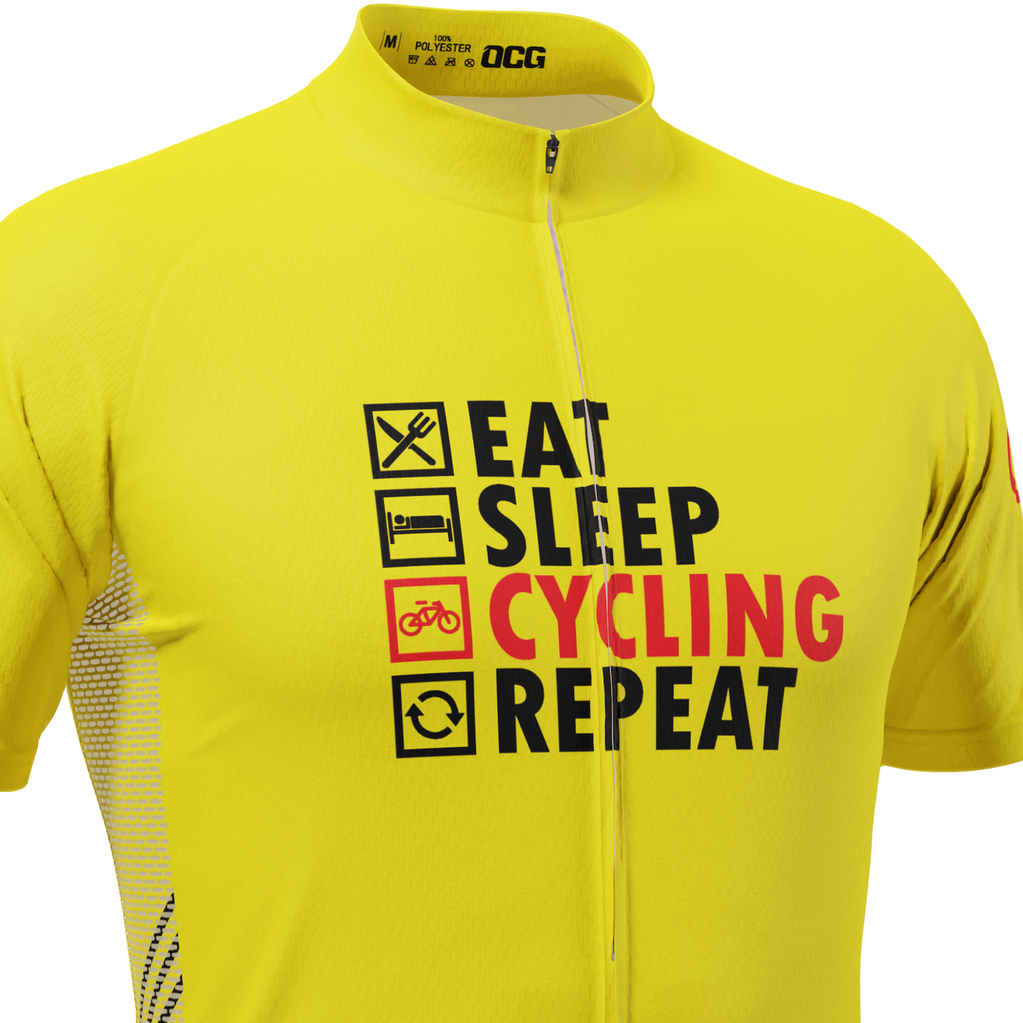 Men's Eat, Sleep, Cycling, Repeat Short Sleeve Cycling Jersey