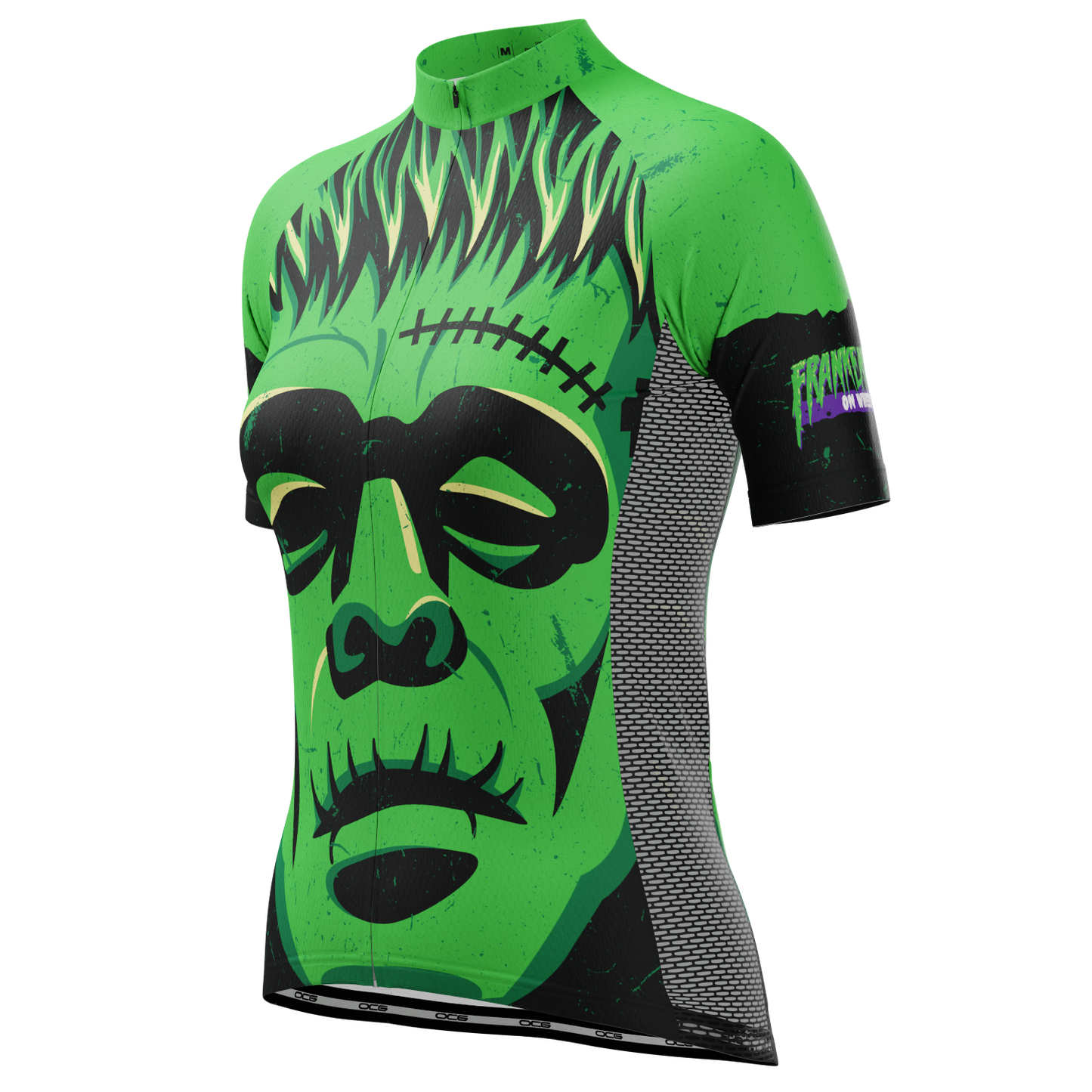 Women's Frankenstein On Wheels Short Sleeve Cycling Jersey