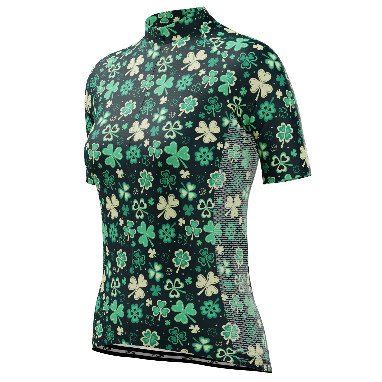 Women's Shamrocks & Clovers Short Sleeve Cycling Jersey