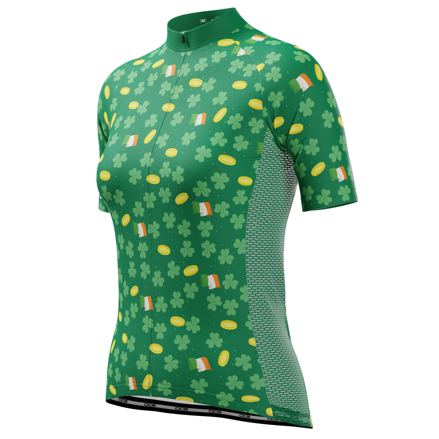 Women's Saint Patrick's Coins Short Sleeve Cycling Jersey