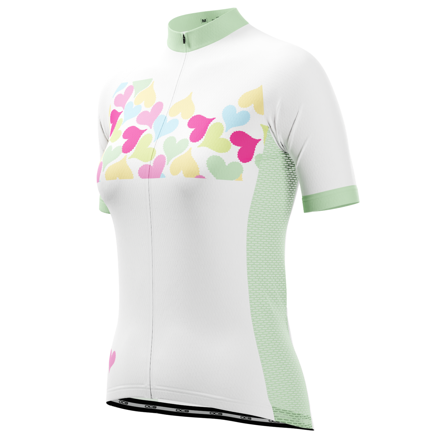 Women's Love & Hearts Short Sleeve Cycling Jersey