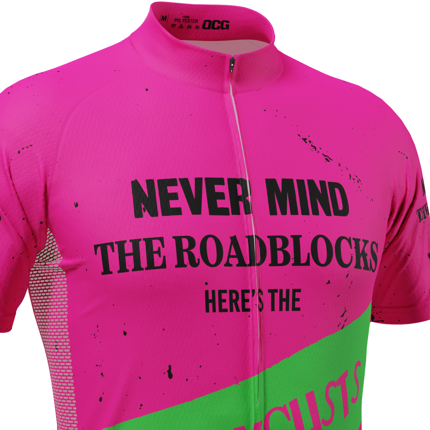 Men's Never Mind The Roadblocks Short Sleeve Cycling Jersey