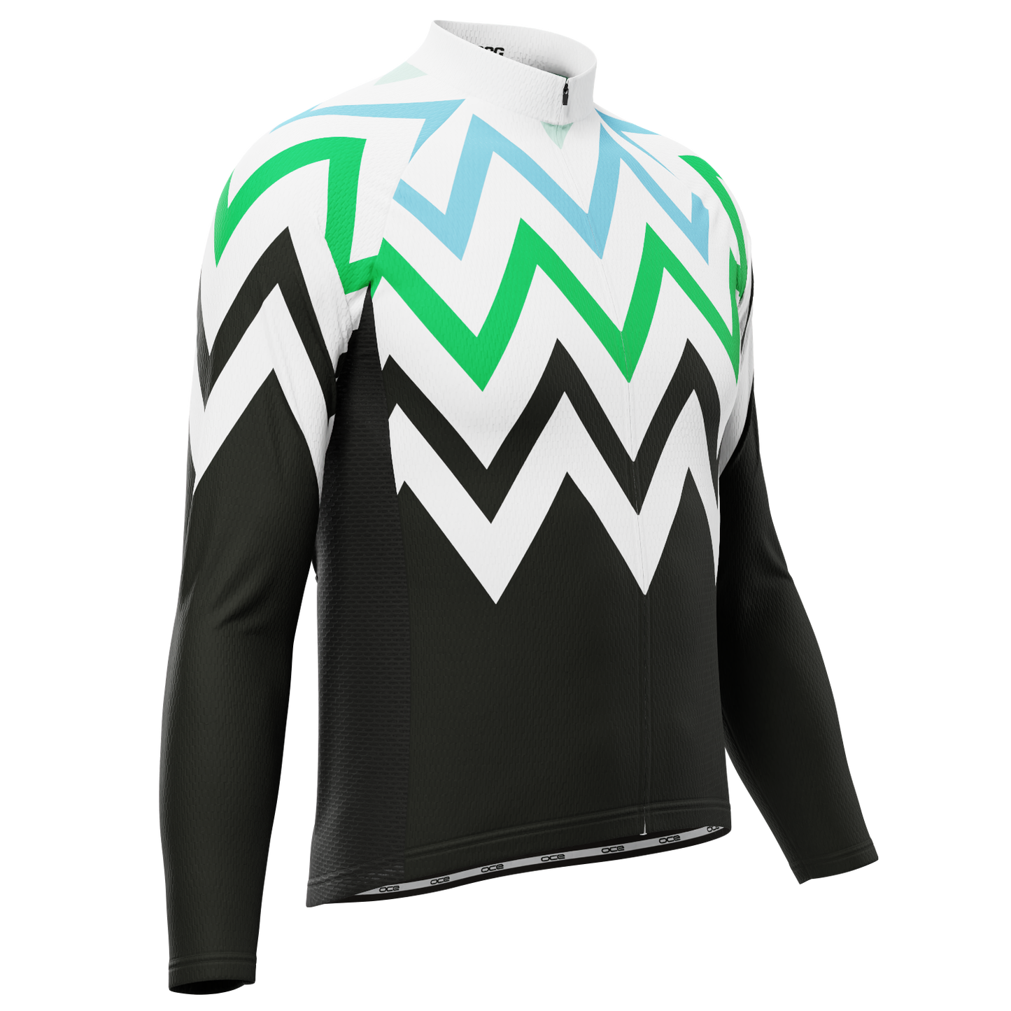 Men's ZigZag Mountain Long Sleeve Cycling Jersey
