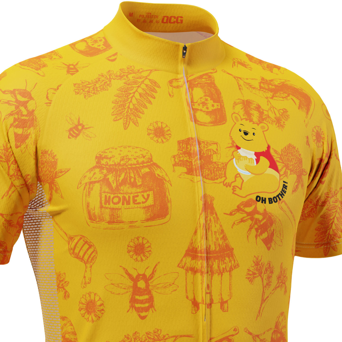 Men's Winnie The Pooh Oh Bother! Short Sleeve Cycling Jersey